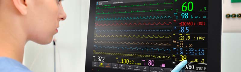 Звуки Кардиомонитора - остановка сердца, реанимация, пиканье в больнице